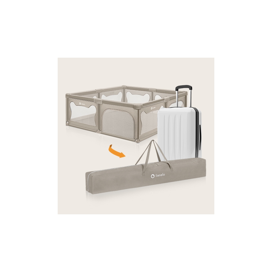 Lionelo - Παρκοκρέβατο WILLOW XL μπεζ