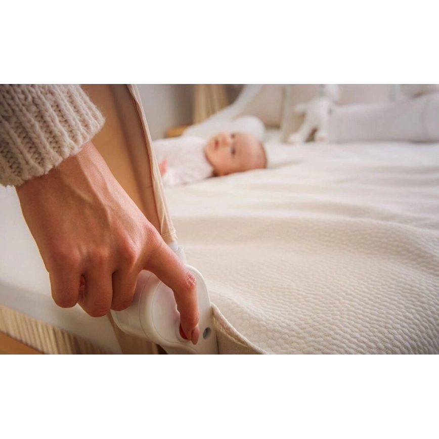 Lionelo - Προστατευτική μπάρα κρεβατιού EVA, γκρι