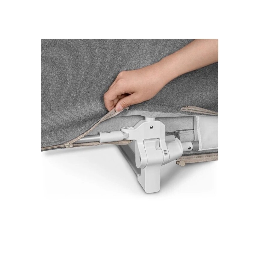 Lionelo - Προστατευτική μπάρα κρεβατιού LORA σε σκούρο γκρι