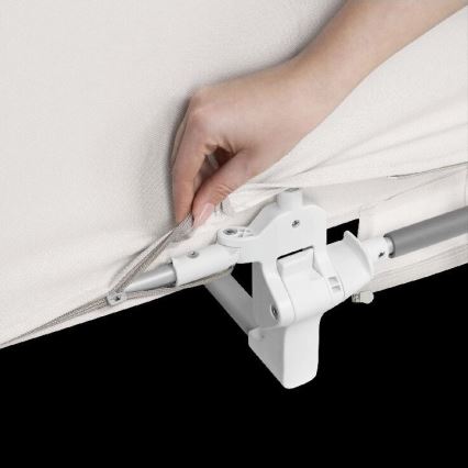 Lionelo - Προστατευτική μπάρα κρεβατιού LORA γκρι