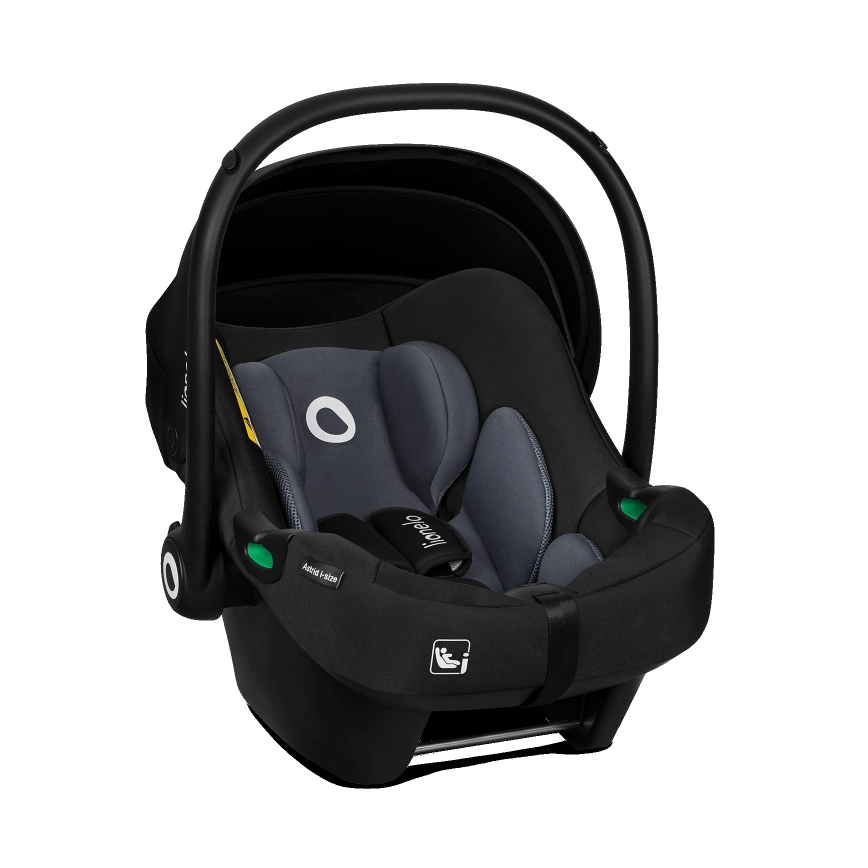 Lionelo - Περιστρεφόμενο κάθισμα αυτοκινήτου με βάση ASTRID SET i-Size 40-87 cm Μαύρο Γκρι