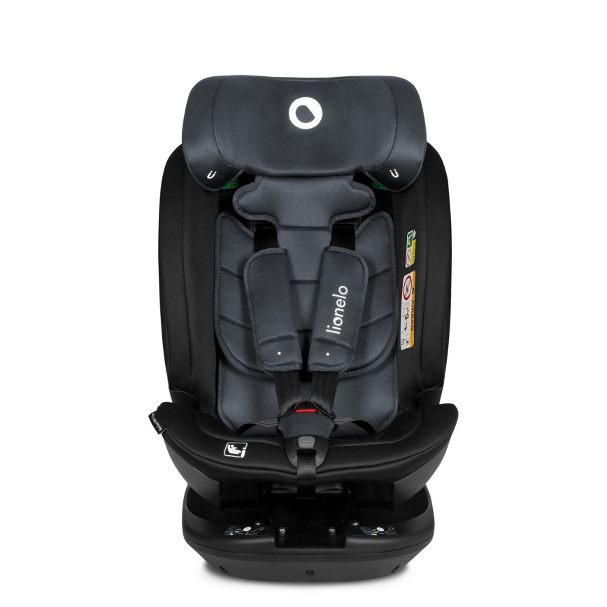 Lionelo - Περιστρεφόμενο κάθισμα αυτοκινήτου με βάση BASTIAAN i-Size 40-150 cm Grey Stone