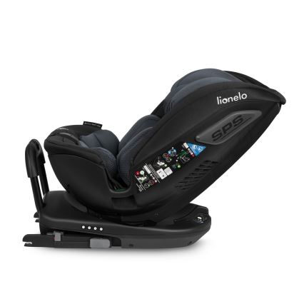 Lionelo - Περιστρεφόμενο κάθισμα αυτοκινήτου με βάση BASTIAAN i-Size 40-150 cm Grey Stone