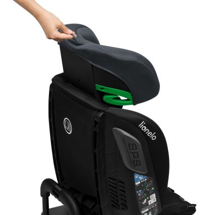 Lionelo - Περιστρεφόμενο κάθισμα αυτοκινήτου με βάση BASTIAAN i-Size 40-150 cm Grey Stone