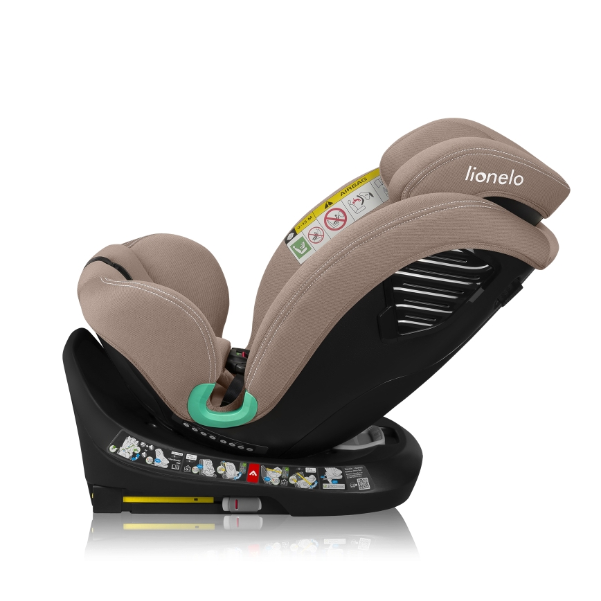 Lionelo - Περιστρεφόμενο κάθισμα αυτοκινήτου με βάση BASTIAAN ONE i-Size 40-150 εκ. Μπεζ Άμμος