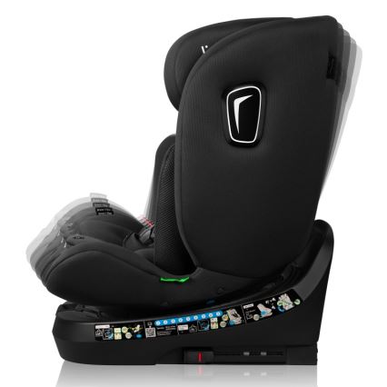 Lionelo - Περιστρεφόμενο κάθισμα αυτοκινήτου με βάση BRAVE i-Size 40-150 εκ. Μαύρο Carbon