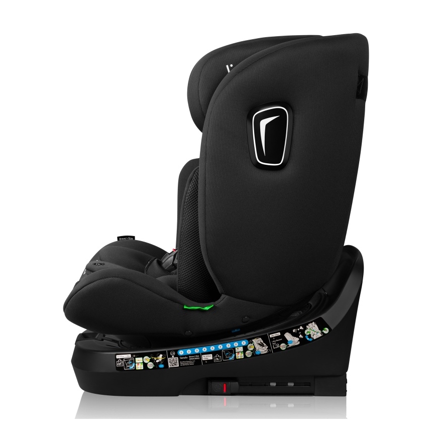 Lionelo - Περιστρεφόμενο κάθισμα αυτοκινήτου με βάση BRAVE i-Size 40-150 εκ. Μαύρο Carbon