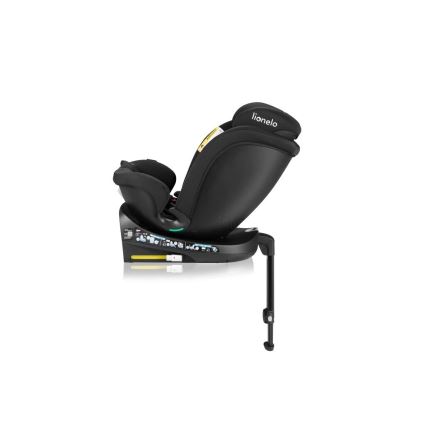 Lionelo - Περιστρεφόμενο κάθισμα αυτοκινήτου με βάση NAVY i-Size 40-150 cm μαύρο