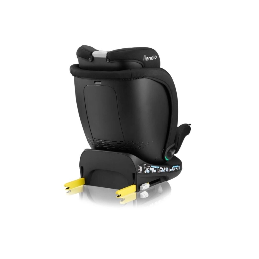 Lionelo - Περιστρεφόμενο κάθισμα αυτοκινήτου με βάση NAVY i-Size 40-150 cm μαύρο
