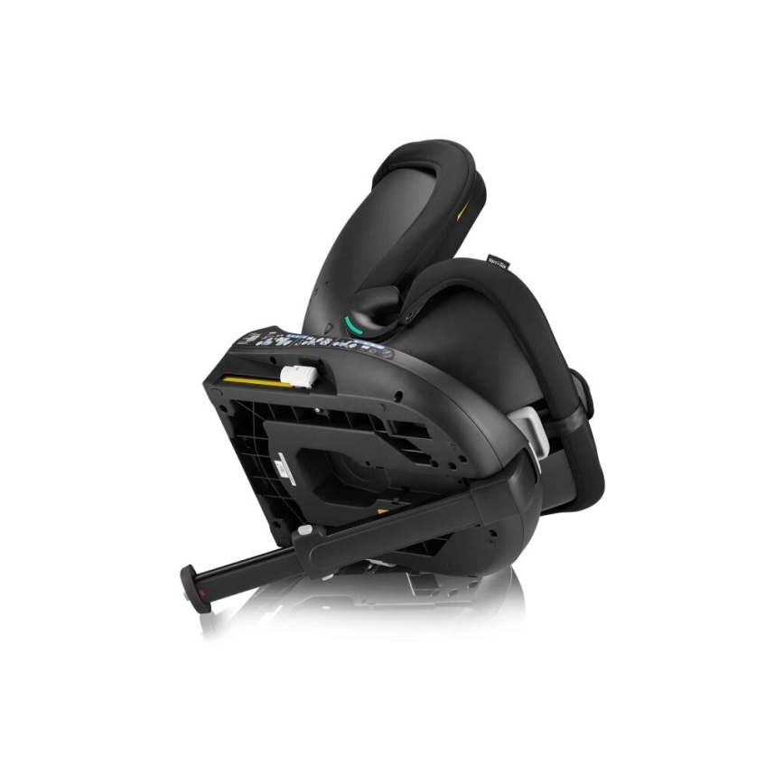 Lionelo - Περιστρεφόμενο κάθισμα αυτοκινήτου με βάση NAVY i-Size 40-150 cm μαύρο