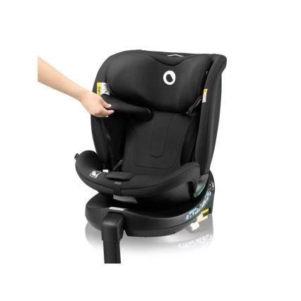 Lionelo - Περιστρεφόμενο κάθισμα αυτοκινήτου με βάση NAVY i-Size 40-150 cm μαύρο