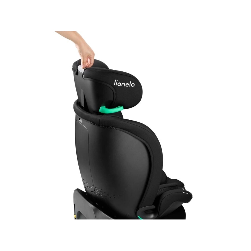 Lionelo - Περιστρεφόμενο κάθισμα αυτοκινήτου με βάση NAVY i-Size 40-150 cm μαύρο