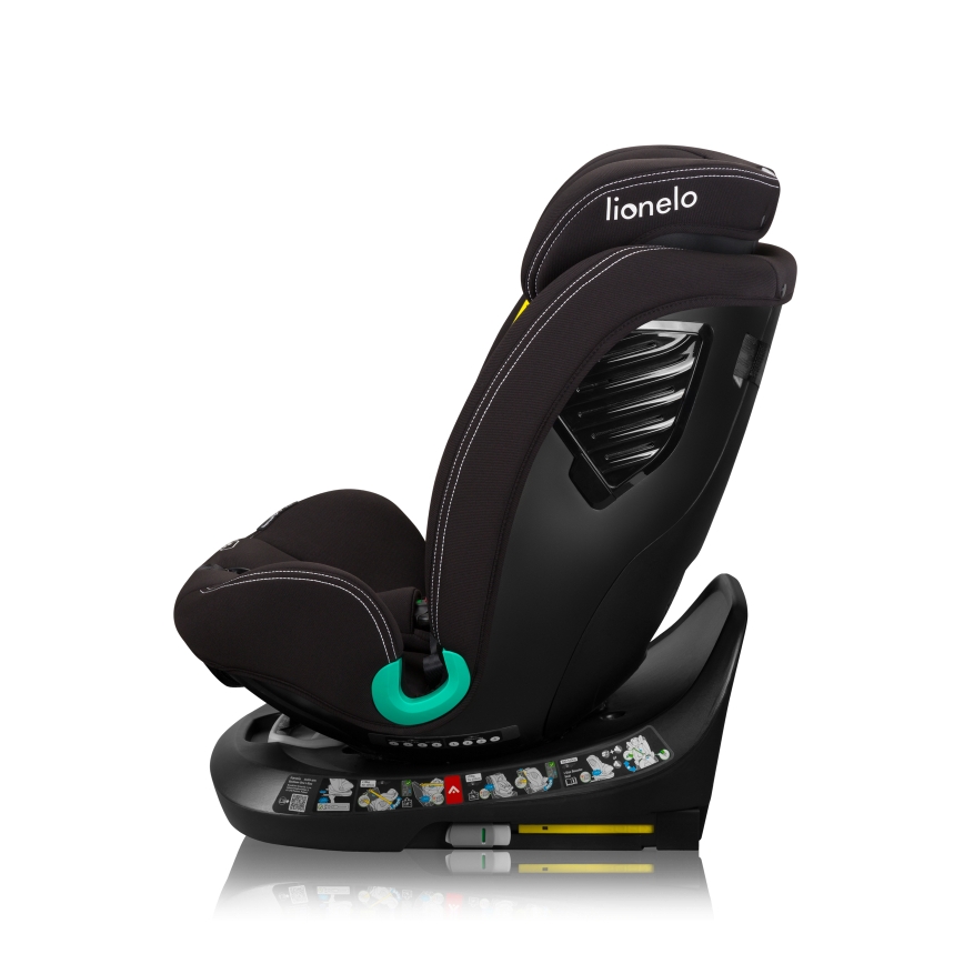 Lionelo - Παιδικό κάθισμα αυτοκινήτου BASTIAAN ONE i-Size με περιστρεφόμενη βάση, για ύψος 40-150 cm, Black Carbon