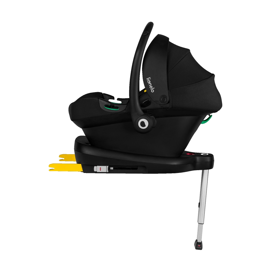 Lionelo - Περιστρεφόμενο παιδικό κάθισμα αυτοκινήτου με βάση ASTRID SET i-Size 40-87 cm Μαύρο Γκρι