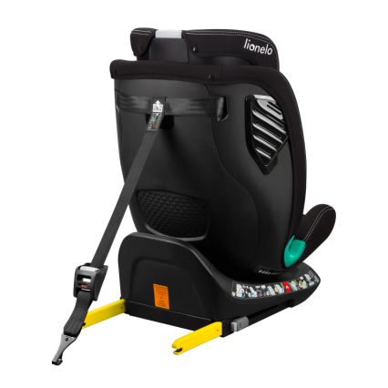 Lionelo - Περιστρεφόμενο παιδικό κάθισμα αυτοκινήτου με βάση BASTIAAN ONE i-Size 40-150 cm Μαύρο Carbon