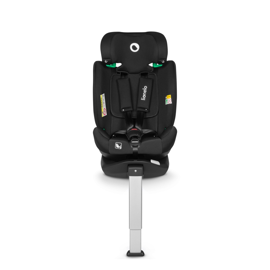 Lionelo - Περιστρεφόμενο παιδικό κάθισμα αυτοκινήτου με βάση BRAAM i-Size 40-150 cm Μαύρο Carbon