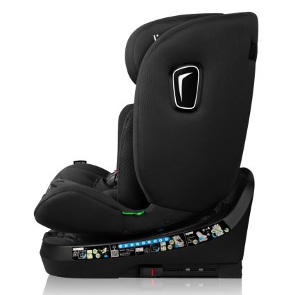 Lionelo - Περιστρεφόμενο παιδικό κάθισμα αυτοκινήτου με βάση BRAVE i-Size 40-150 cm Μαύρο Carbon