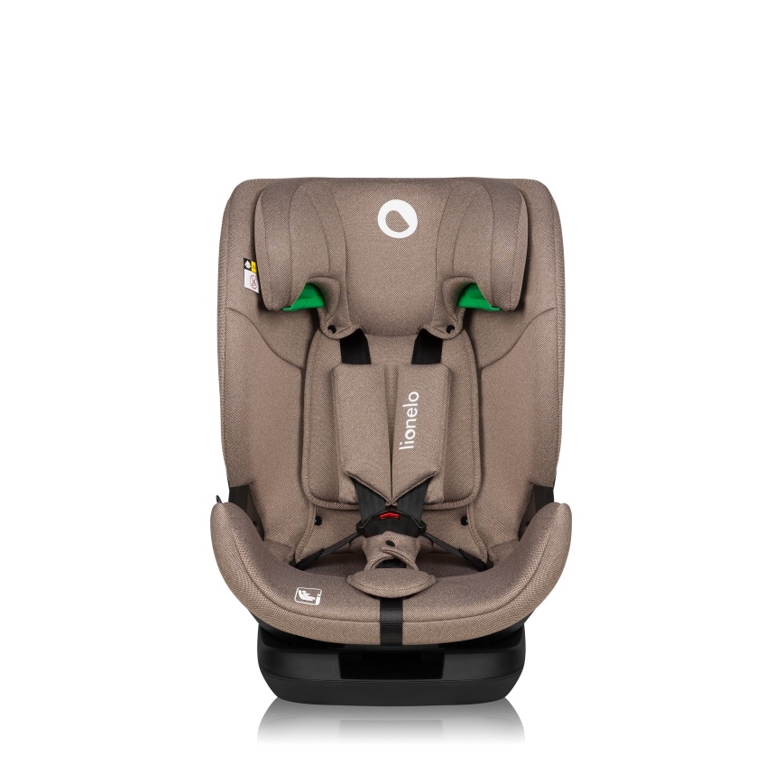Lionelo - Περιστρεφόμενο παιδικό κάθισμα αυτοκινήτου με βάση LAVENDER i-Size 76-150 cm Μπεζ Latte