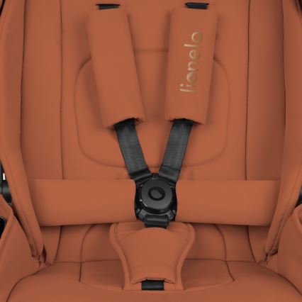 Lionelo - Πολυλειτουργικό καρότσι 2-σε-1 MIKA PLUS, καφέ-σκουριά