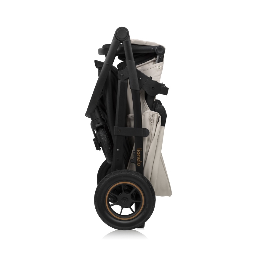 Lionelo - Πολυμορφικό καρότσι 3 σε 1 AMBER PLUS Μπεζ άμμος