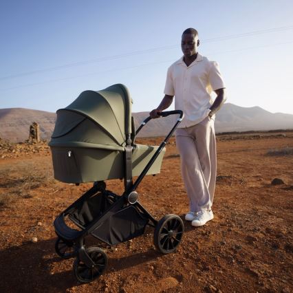 Lionelo - Πολυμορφικό καρότσι 3 σε 1 MIKA PLUS Ελαιοπράσινο