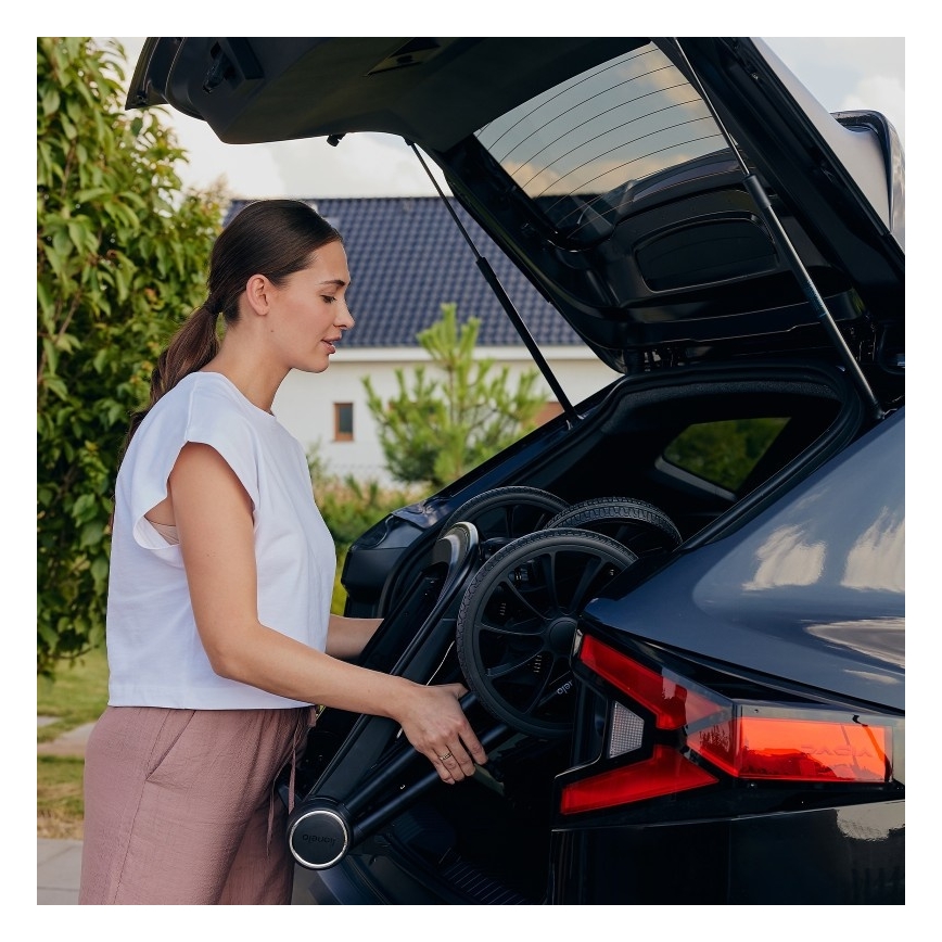 Lionelo - Πολυμορφικό καρότσι 3 σε 1 MIKA PLUS Μαύρο Όνυξ