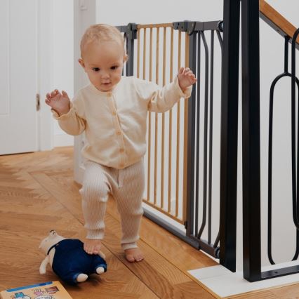 Lionelo - Πόρτα ασφαλείας TRUUS SLIM μαύρη/καφέ