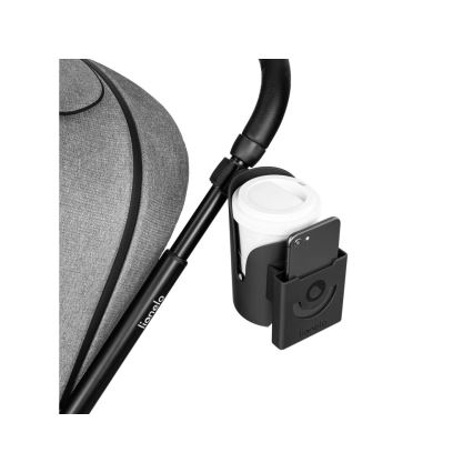 Lionelo - Ποτηροθήκη για παιδικό καρότσι OVE Μαύρο Όνυξ