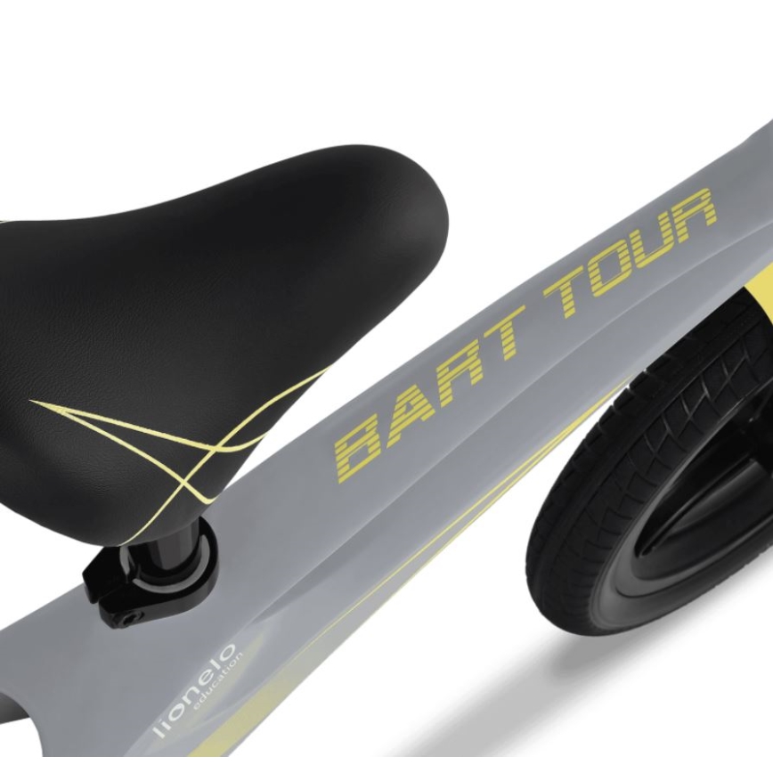 Lionelo - Ποδήλατο Ισορροπίας BART TOUR γκρι/κίτρινο