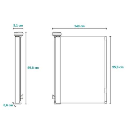 Lionelo - Πύλη ασφαλείας THEA μαύρη