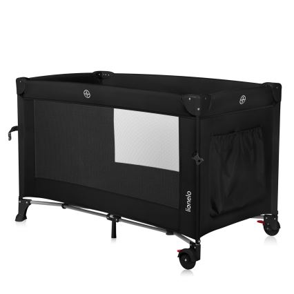 Lionelo - Ταξιδιωτική κούνια 3 σε 1 ELLEN Black Carbon