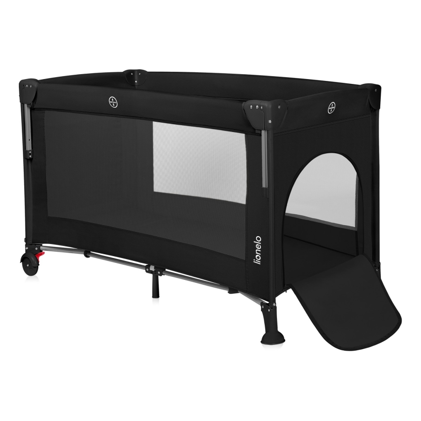 Lionelo - Ταξιδιωτική κούνια 3 σε 1 ELLEN Black Carbon