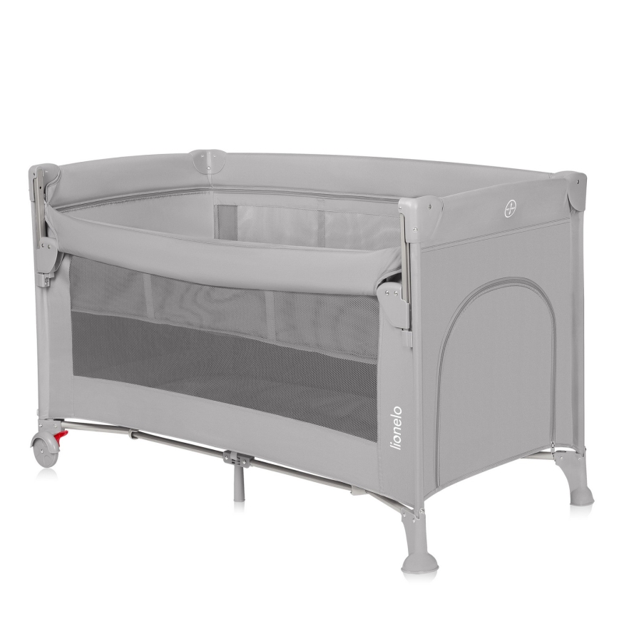 Lionelo - Ταξιδιωτική κούνια 3-σε-1 ELLEN Γκρι Concrete