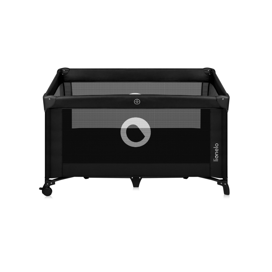 Lionelo - Ταξιδιωτική κούνια STEFI Black Carbon