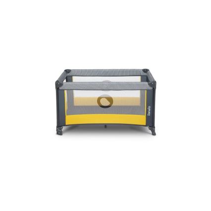 Lionelo - Ταξιδιωτική κούνια STEFI γκρι/κίτρινη