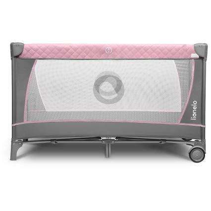 Lionelo - Ταξιδιωτικό κρεβατάκι FLOWER Flamingo