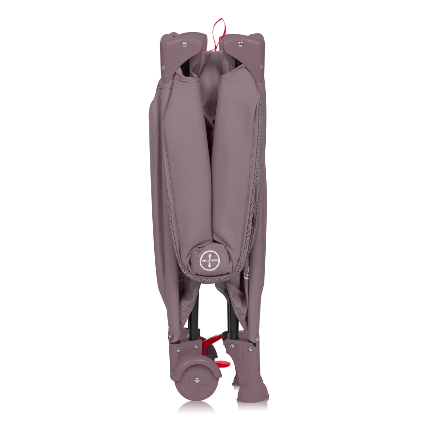 Lionelo - Ταξιδιωτικό κρεβατάκι LAURA Ροζ Νουντ