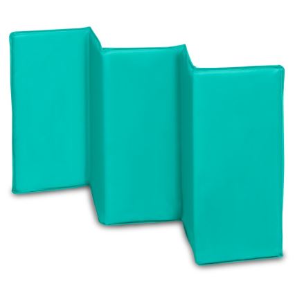 Lionelo - Ταξιδιωτικό κρεβατάκι SVEN PLUS γκρι/τυρκουάζ