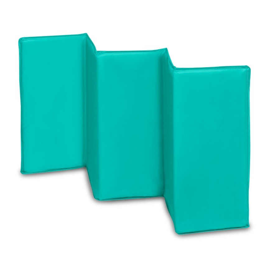 Lionelo - Ταξιδιωτικό κρεβατάκι SVEN PLUS γκρι/τυρκουάζ