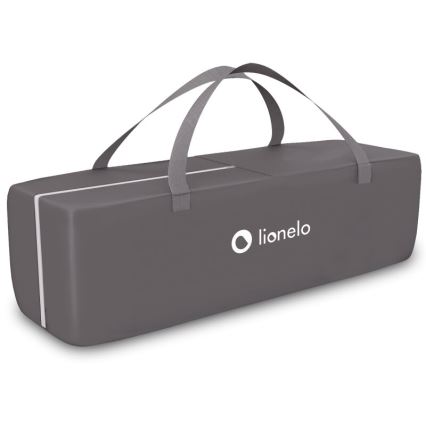 Lionelo - Ταξιδιωτικό κρεβατάκι SVEN PLUS γκρι/τυρκουάζ