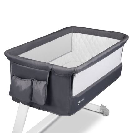 Lionelo - Ταξιδιωτικό κρεβατάκι THEO Σκούρο Γκρι