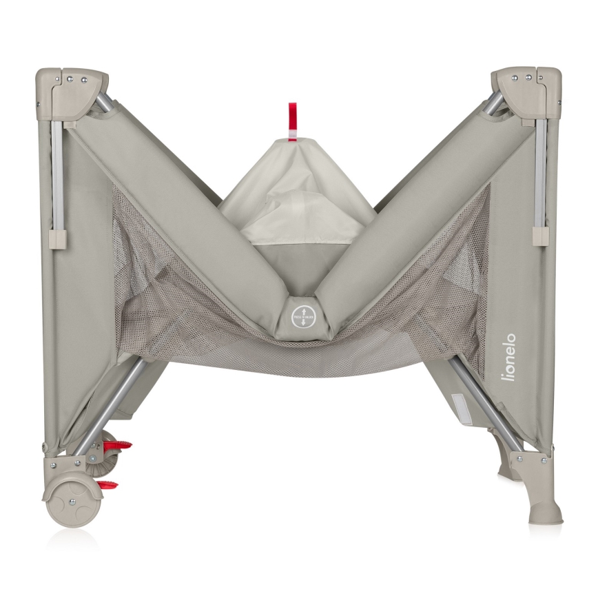 Lionelo - Ταξιδιωτικό παιδικό κρεβατάκι 3 σε 1 ELLEN Μπεζ Άμμος