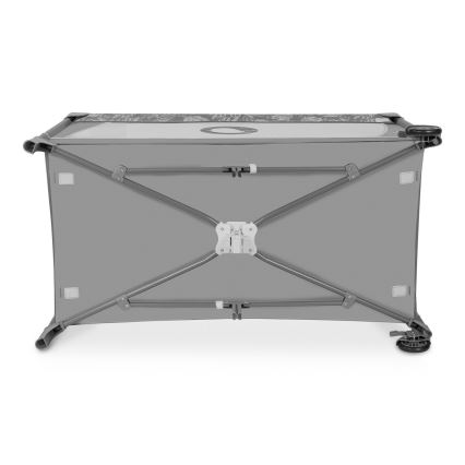 Lionelo - Ταξιδιωτικό παρκοκρέβατο FLOWER, χρώμα Grey Stone