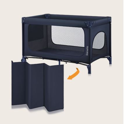 Lionelo - Ταξιδιωτικό παρκοκρέβατο JASMIN EASY FOLD Ναυτικό μπλε