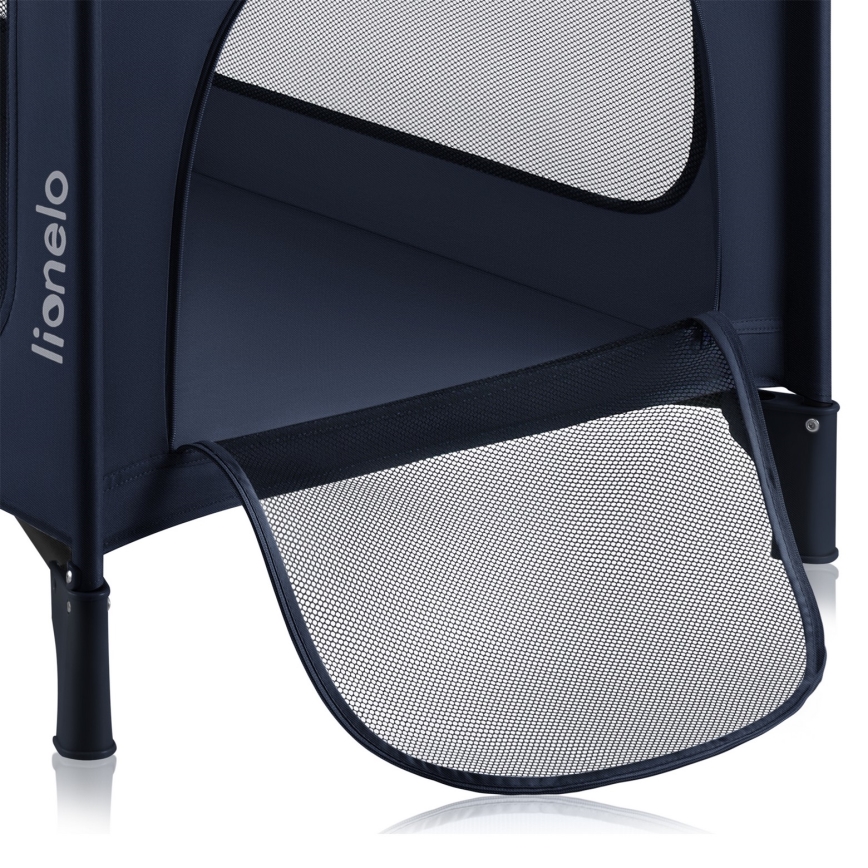 Lionelo - Ταξιδιωτικό παρκοκρέβατο JASMIN EASY FOLD Ναυτικό μπλε