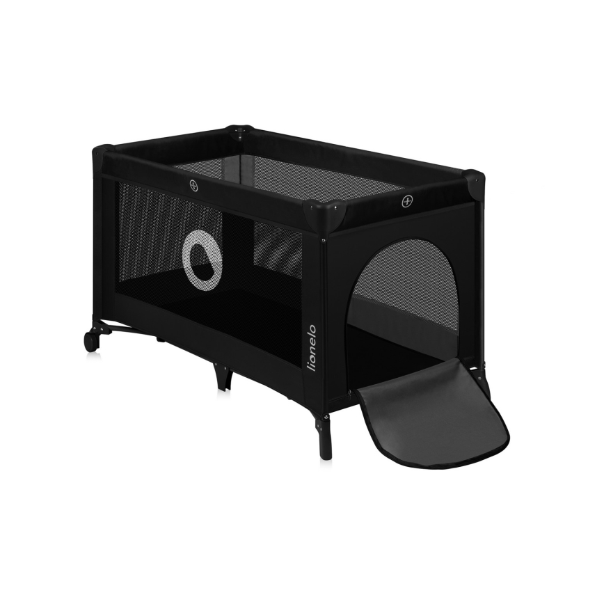 Lionelo - Ταξιδιωτικό παρκοκρέβατο STEFI Black Carbon