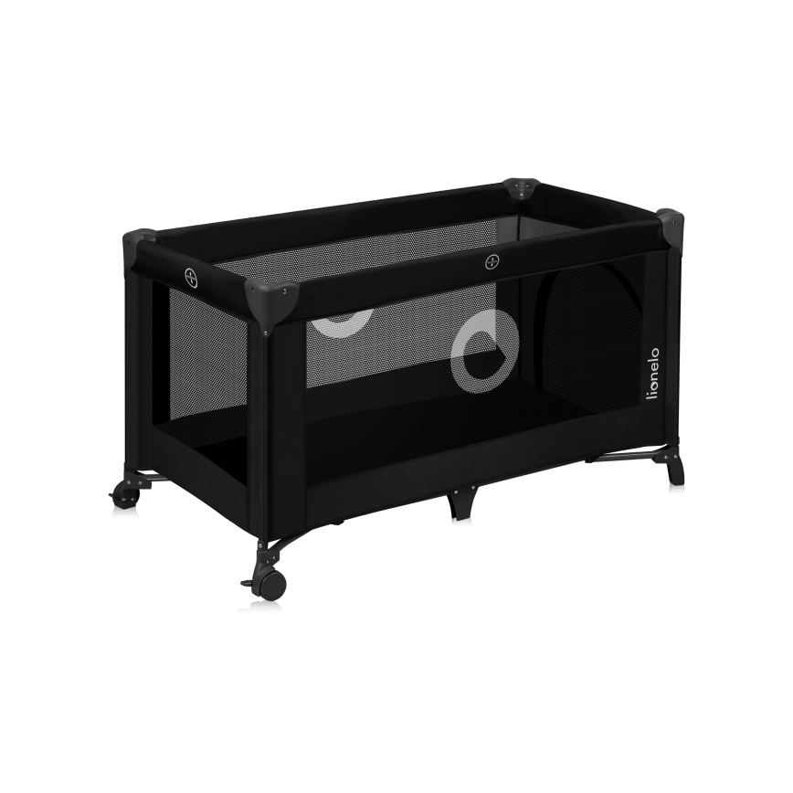 Lionelo - Ταξιδιωτικό παρκοκρέβατο STEFI Black Carbon