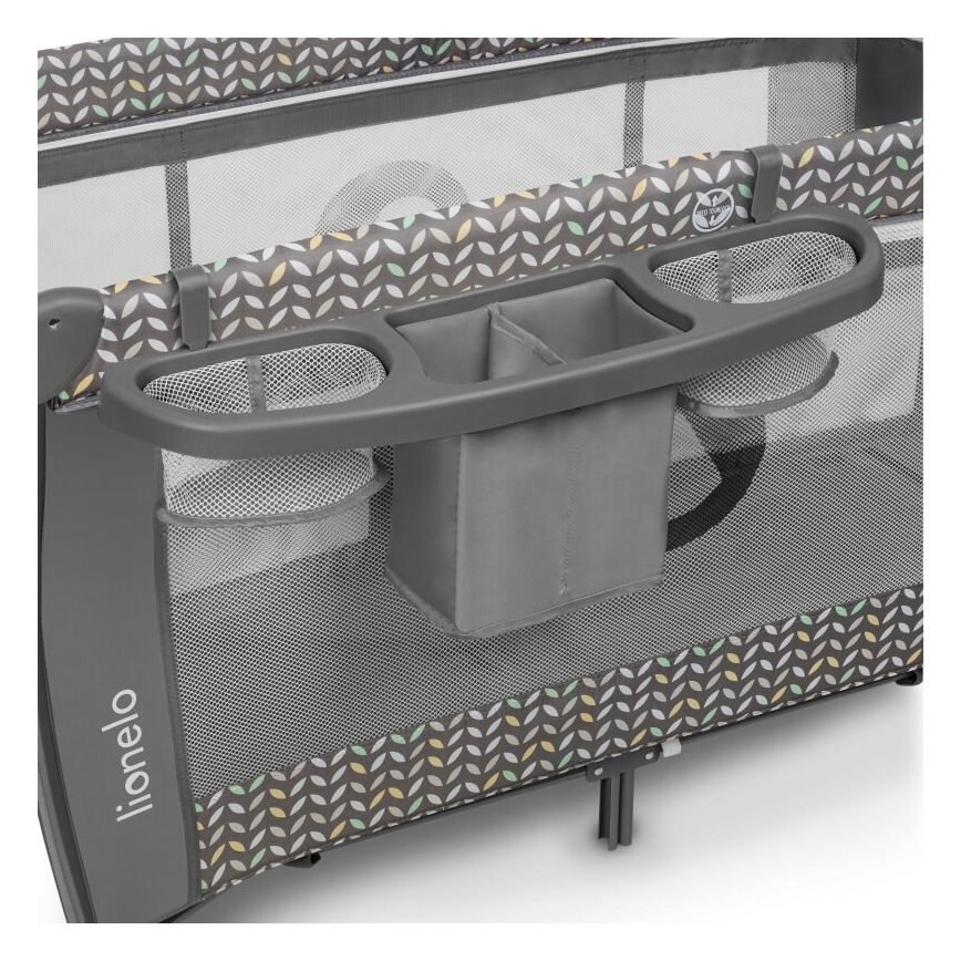 Lionelo - Ταξιδιωτικό παρκοκρέβατο SVEN PLUS γκρι