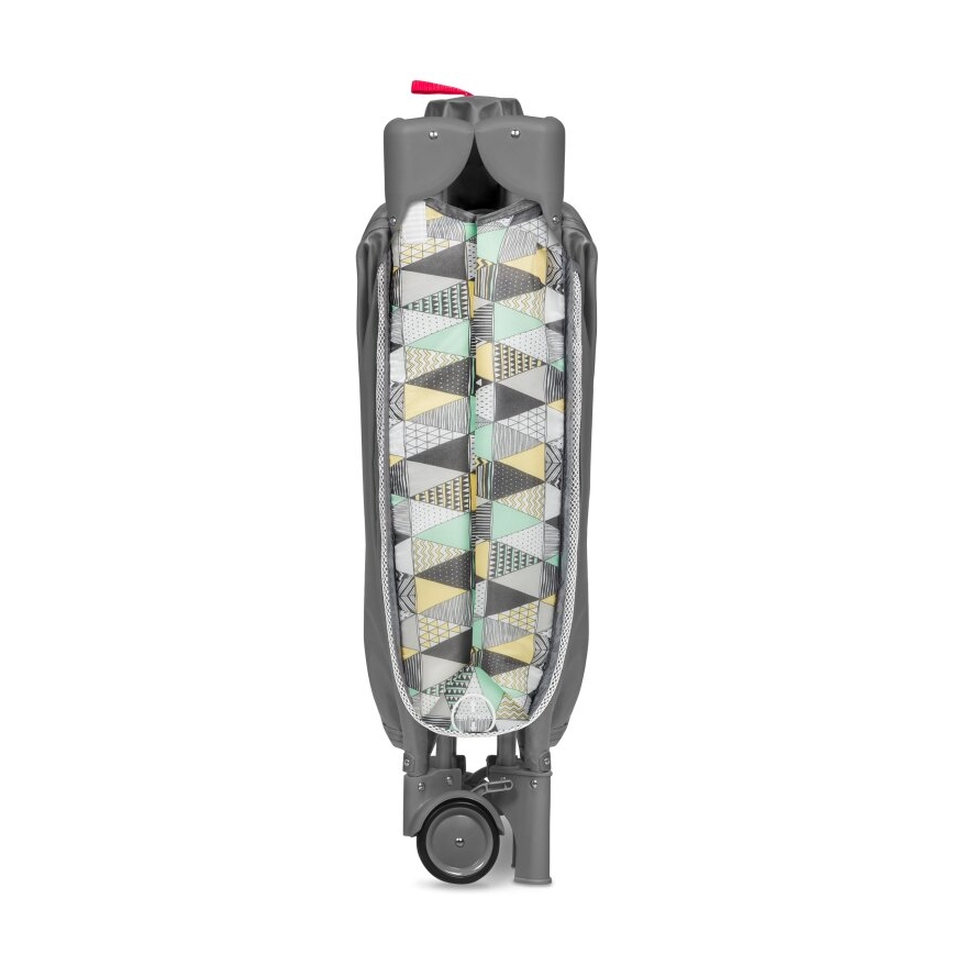 Lionelo - Ταξιδιωτικό παρκοκρέβατο SVEN PLUS γκρι/κίτρινο