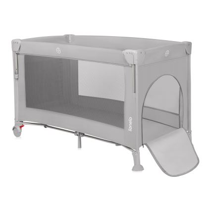 Lionelo - Ταξιδιωτικό βρεφικό κρεβάτι 3 σε 1 ELLEN Γκρι Μπετόν